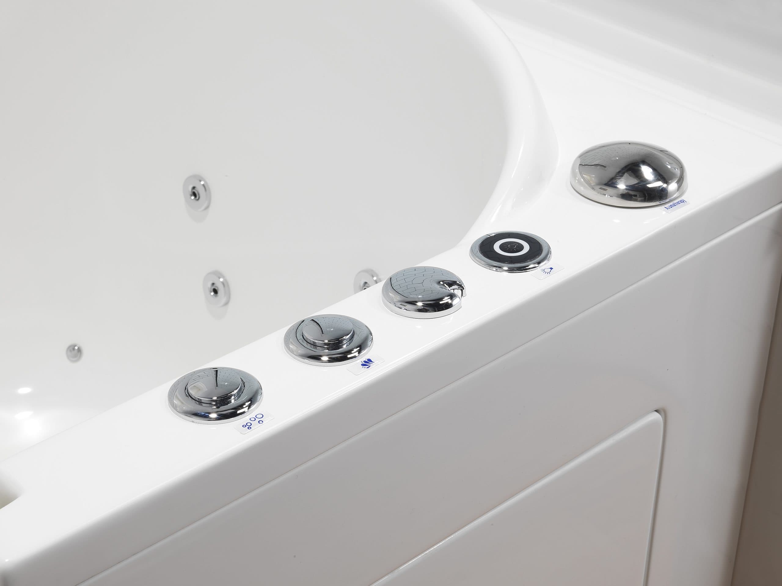 New tub and tile surround installed cleanly
