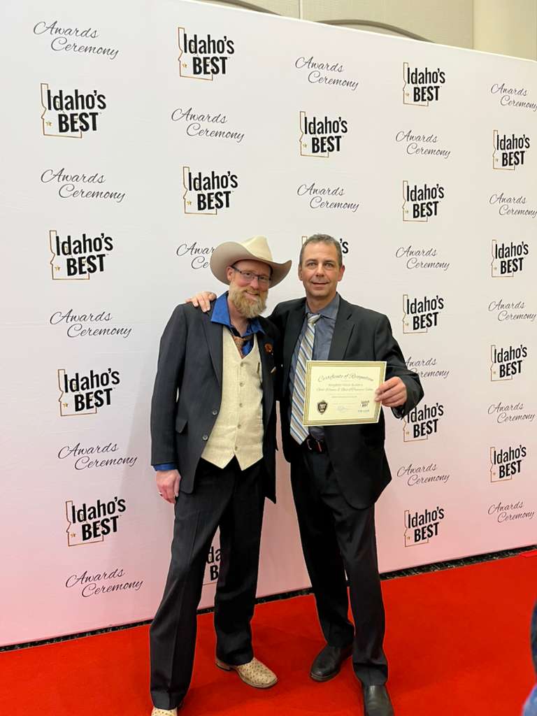 Kingdom Vision Builders accepting the Idaho's Best award