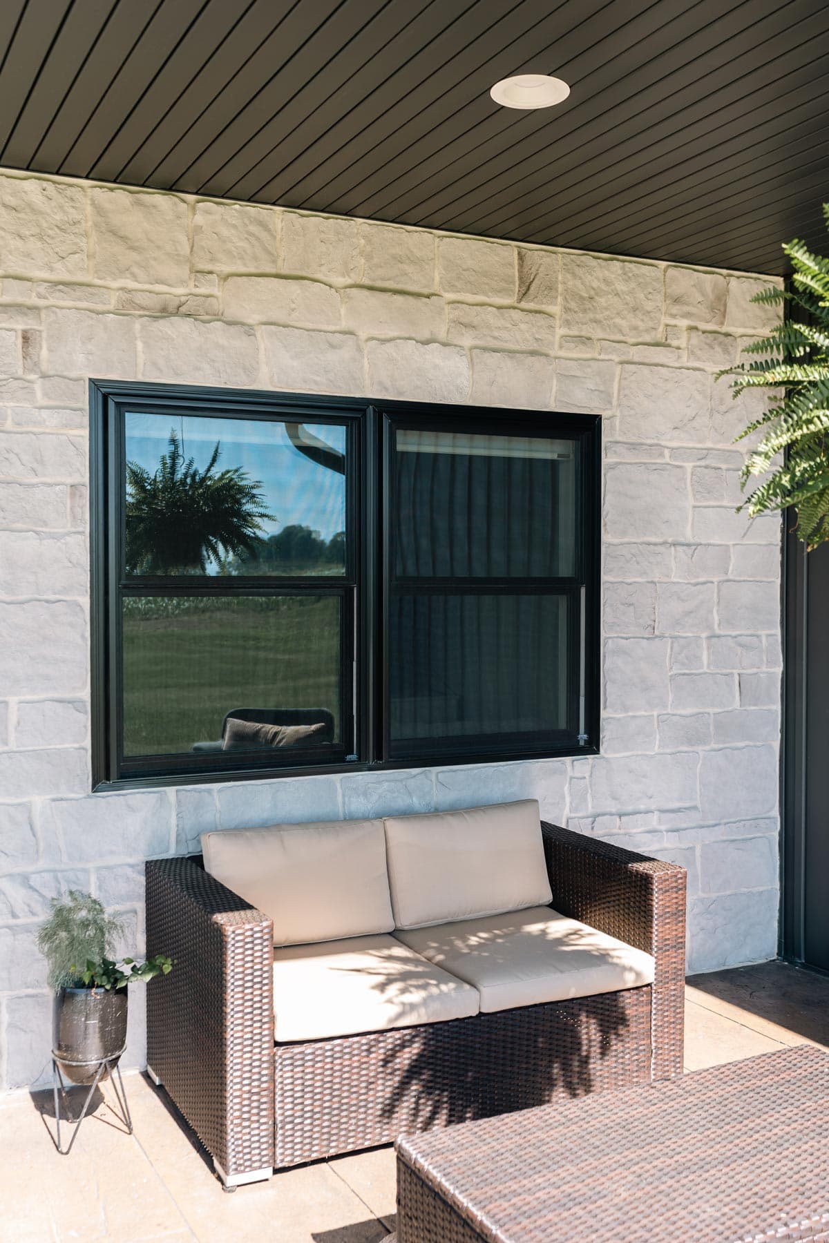 ProVia Endure double-hung replacement window in coal black