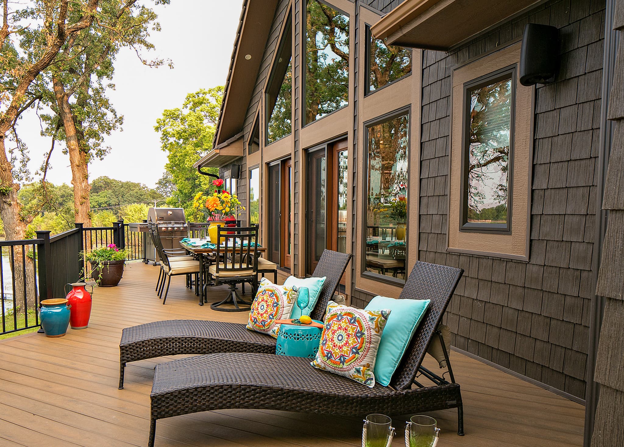 ProVia Aeris picture window in rustic bronze